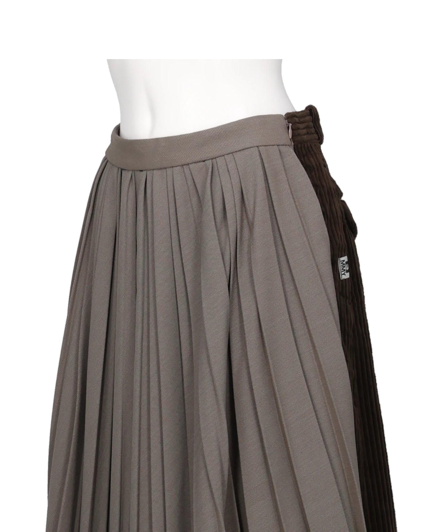 COMBINED PLEATS×CORDUROY SKIRT