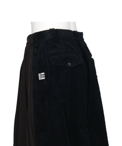 COMBINED PLEATS×CORDUROY SKIRT