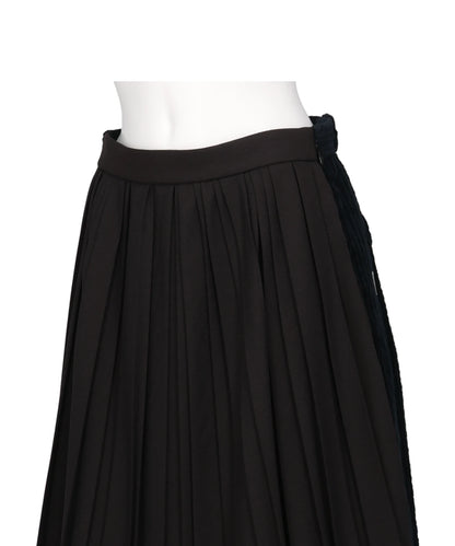 COMBINED PLEATS×CORDUROY SKIRT