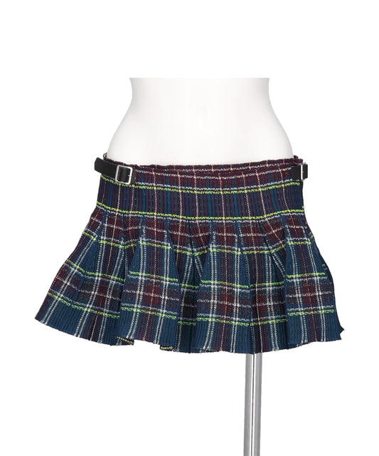 ODAKHA（オダカ）COUNTER TARTAN MINI WRAP SKIRT
