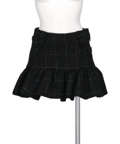 VAQUERA MELTON PEPLUM SKIRT
