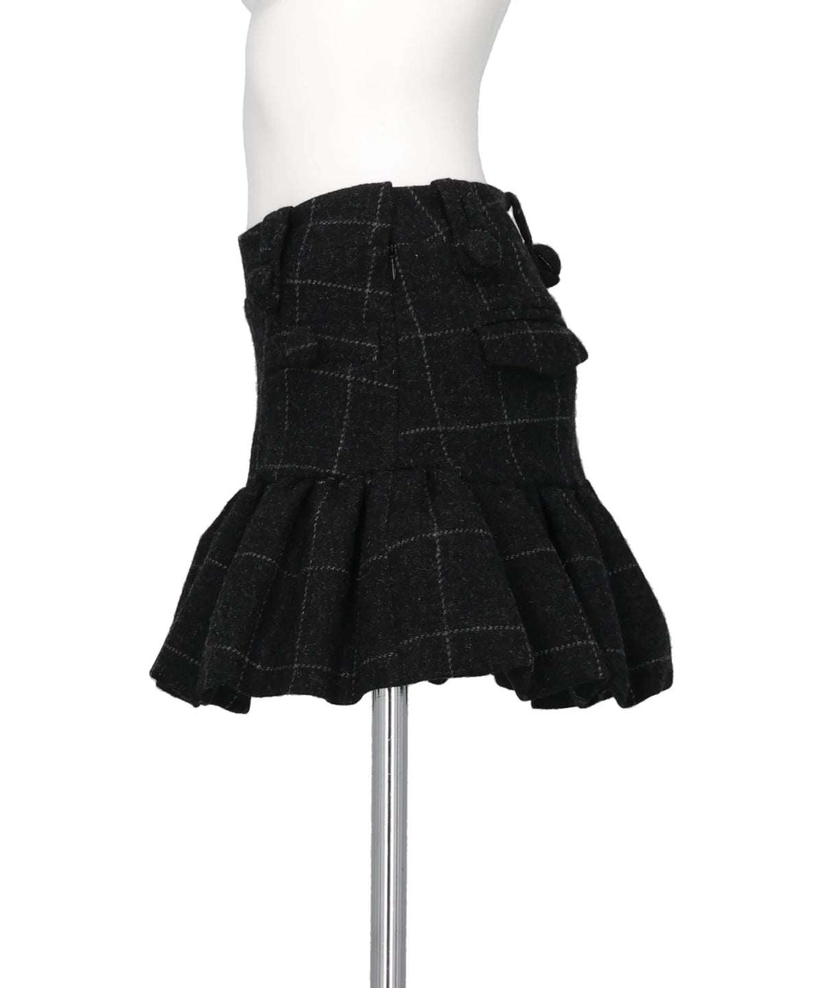 MELTON PEPLUM SKIRT