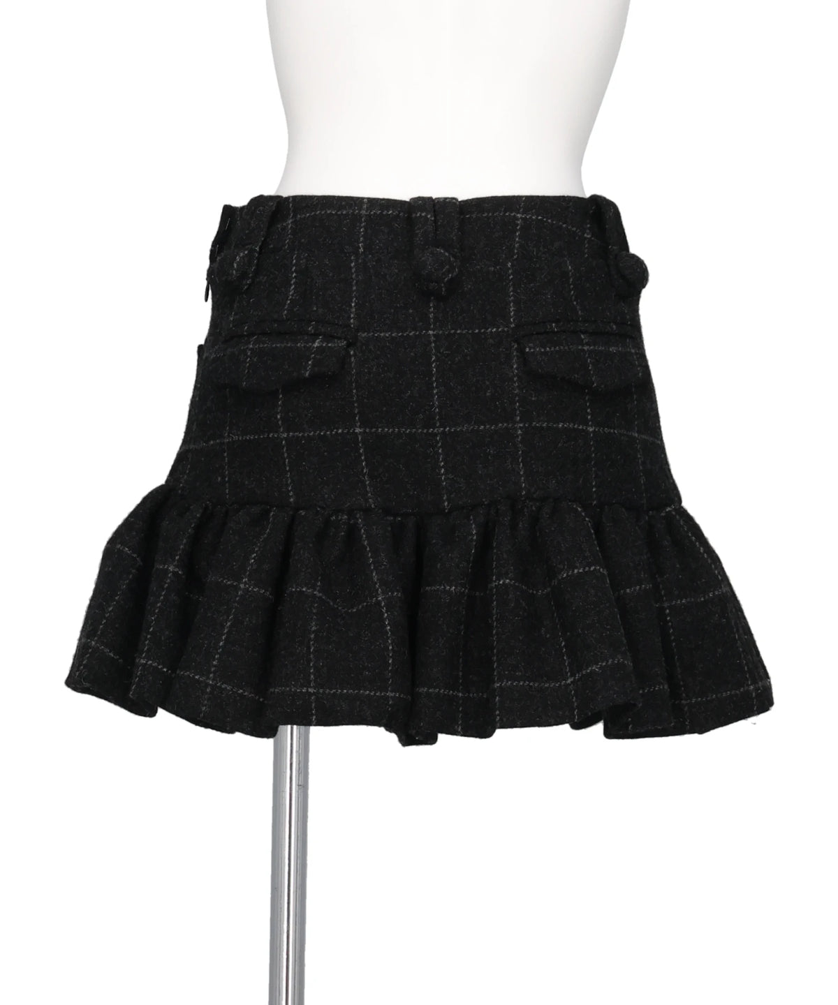 MELTON PEPLUM SKIRT