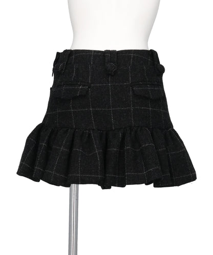 MELTON PEPLUM SKIRT