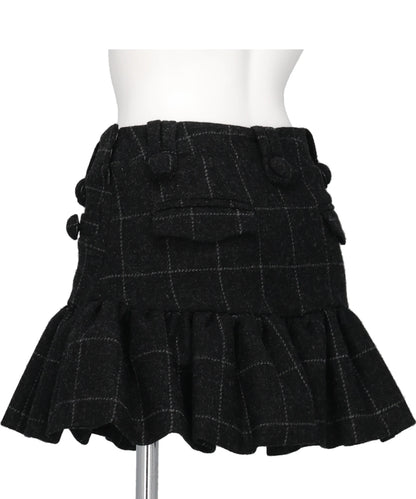 MELTON PEPLUM SKIRT