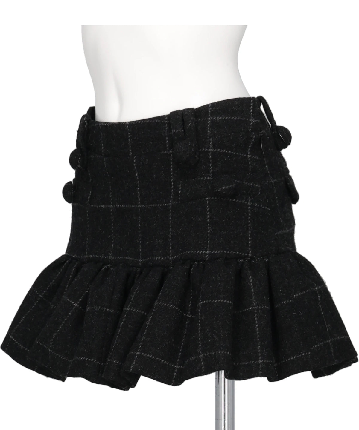MELTON PEPLUM SKIRT