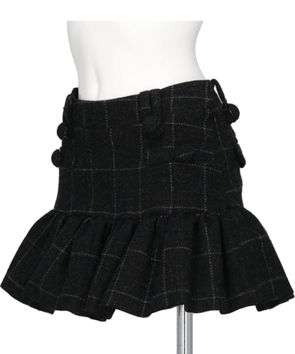 MELTON PEPLUM SKIRT