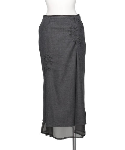RIV NOBUHIKO(リブ ノブヒコ)LUPTON WOOL SKIRT