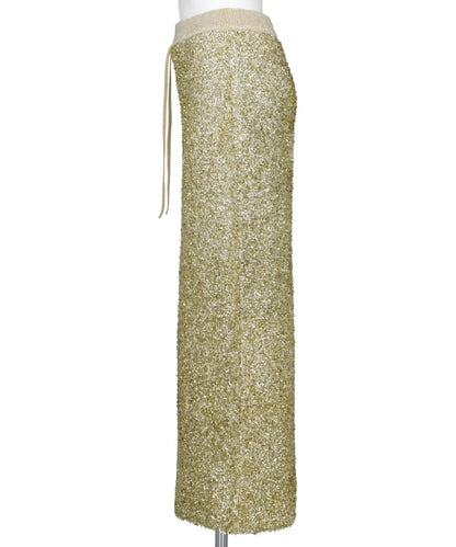 GLITTER TAPE YARN KNIT SKIRT