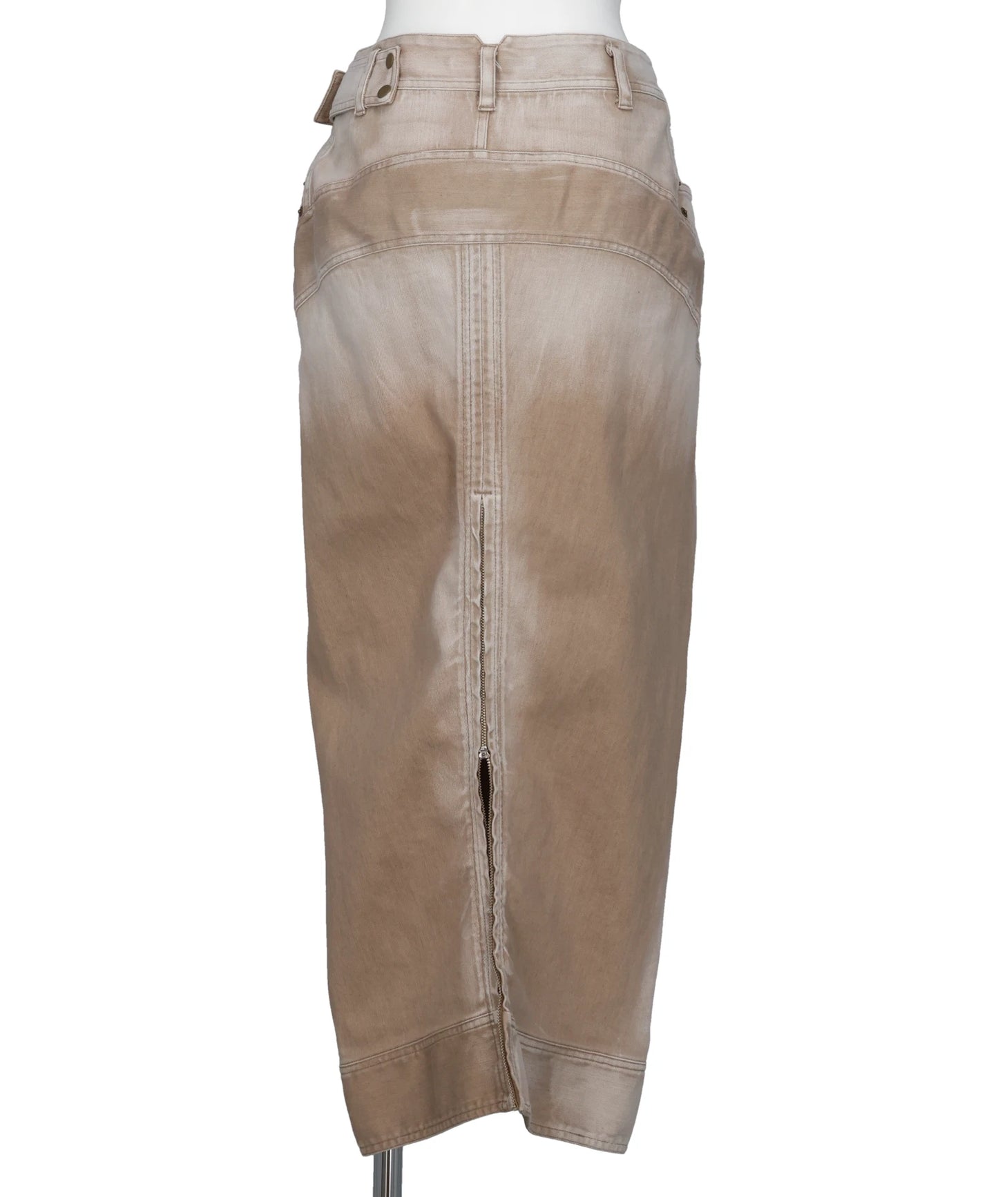 LOW-RISE DENIM PENCIL SKIRT