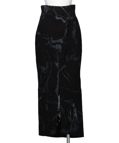 mukcyen(ムッシャン) 2026SS DENIM FASCIA MAPPING SKIRT M266SK06