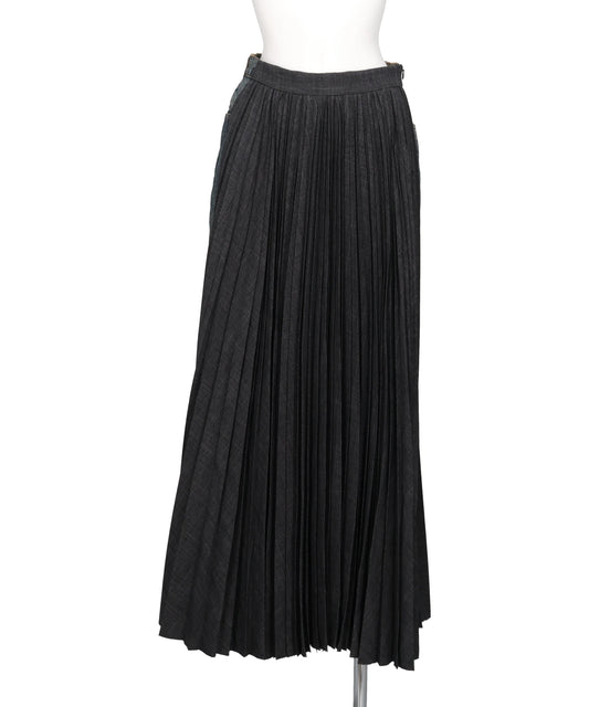 Maison MIHARA YASUHIRO(メゾンミハラヤスヒロ) 2026AW COMBINED PLEATS×DENIM SKIRT　B17SK131