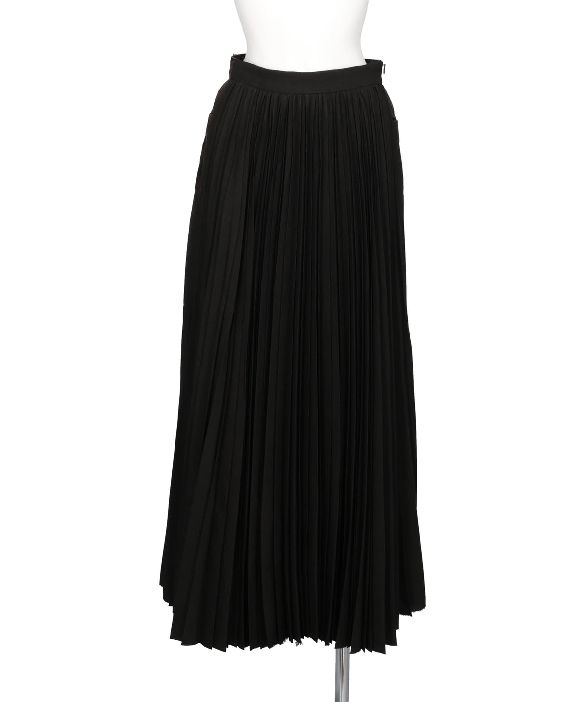 COMBINED PLEATS×DENIM SKIRT