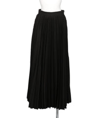 COMBINED PLEATS×DENIM SKIRT