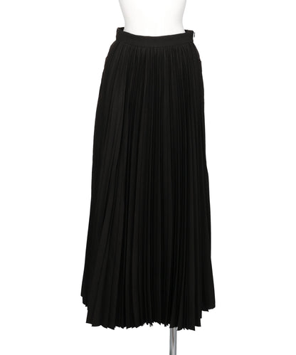COMBINED PLEATS×DENIM SKIRT