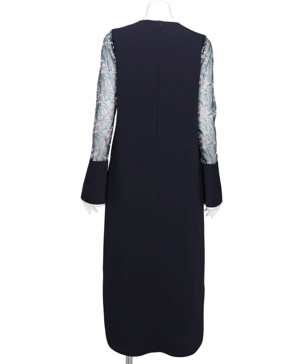 Mame Kurogouchi(マメクロゴウチ) FLORAL LACE-SLEEVE CLASSIC Mame Kurogouchi(マメクロゴウチ) FLORAL LACE-SLEEVE CLASSIC