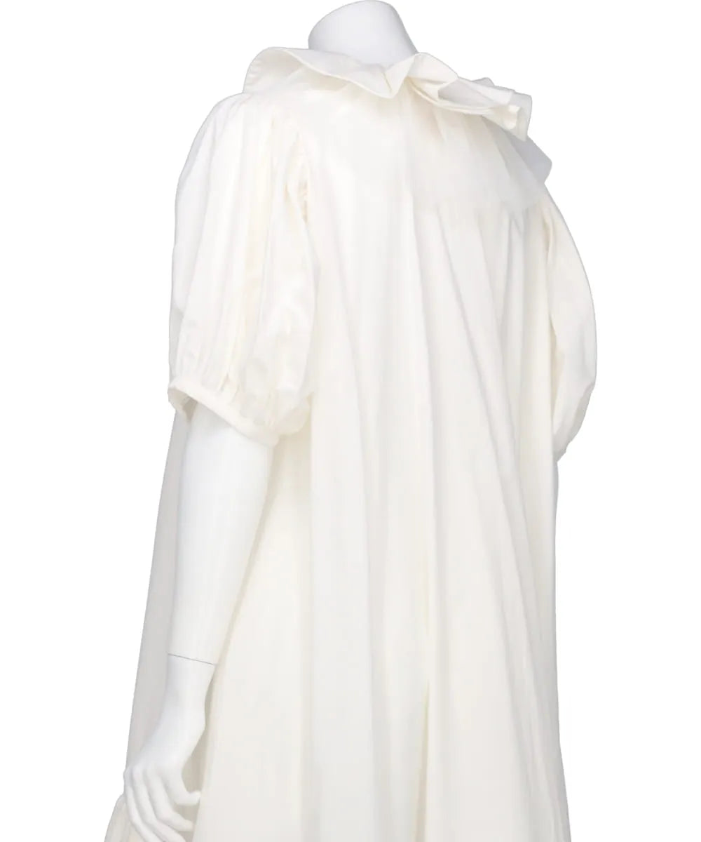 TULLE LAYERED PUFF SLEEVE DRESS