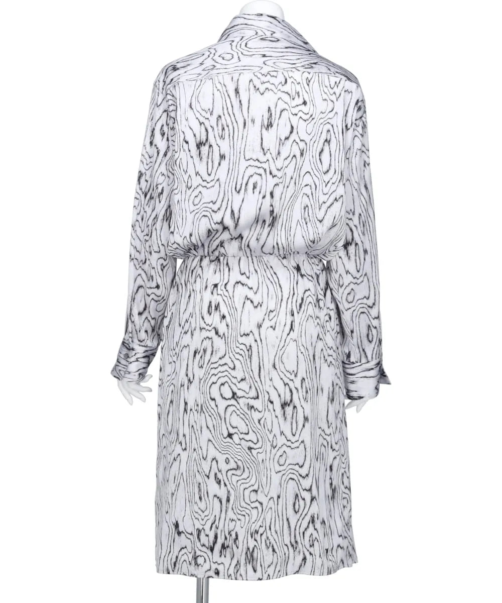 MOIRE SATIN SHIRT DRESS