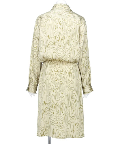 MOIRE SATIN SHIRT DRESS