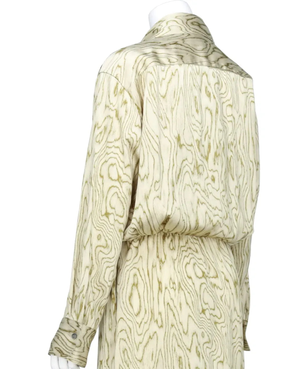 MOIRE SATIN SHIRT DRESS