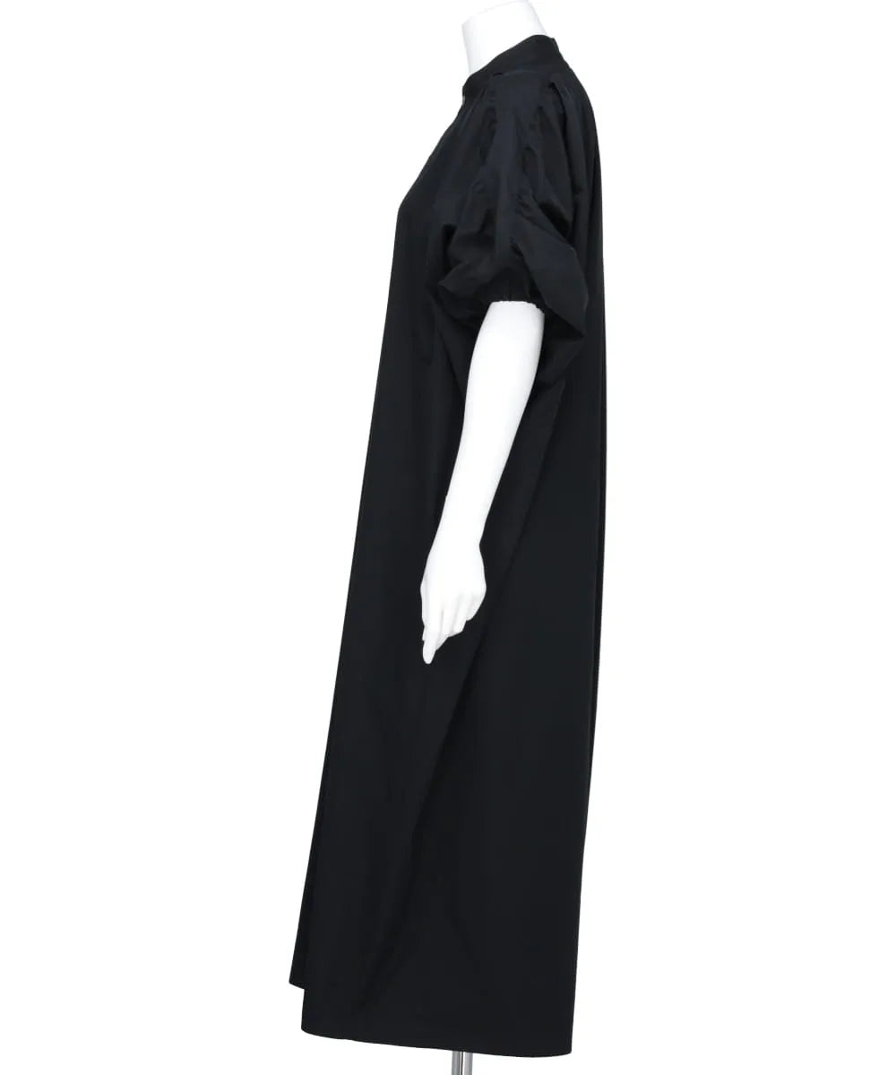 BROAD TUCK GATHER SLEEVE SHIRT DRESS