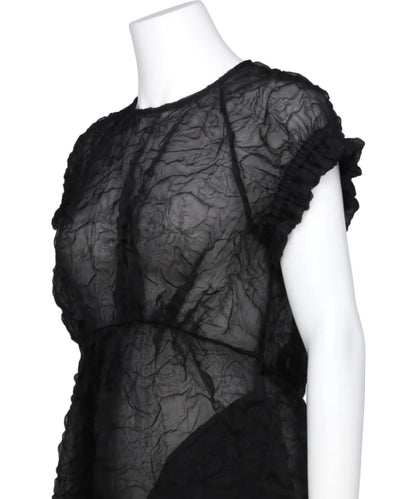 ELASTICATED GATHERED SLEEVE TULIP DRESS