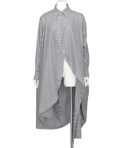 BALL SHIRT ONE PIECE(STRIPE)BLACK×WHITE