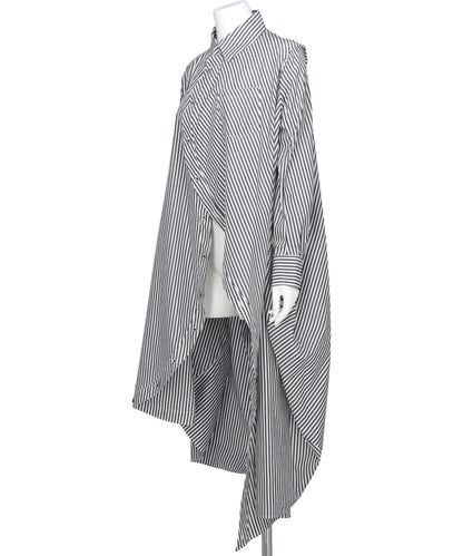 BALL SHIRT ONE PIECE(STRIPE)BLACK×WHITE