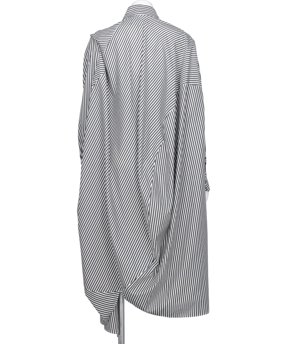 BALL SHIRT ONE PIECE(STRIPE)BLACK×WHITE