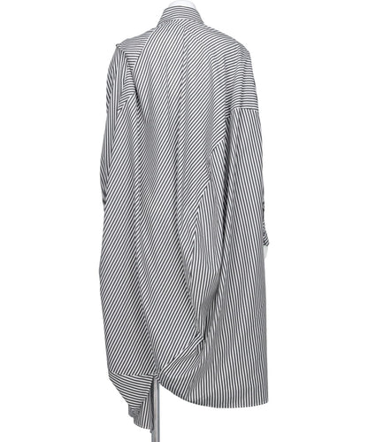 BALL SHIRT ONE PIECE(STRIPE)BLACK×WHITE