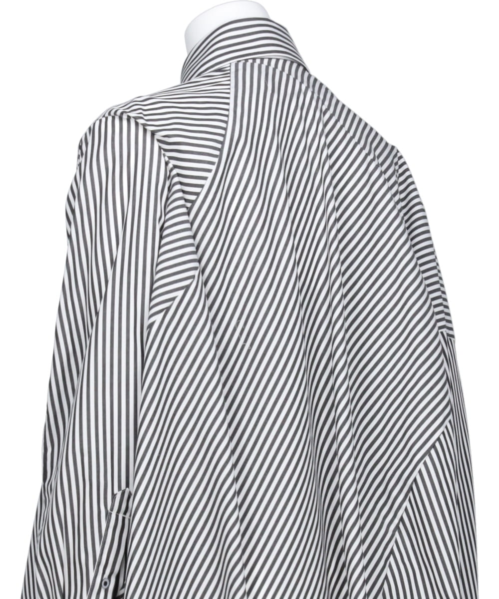 BALL SHIRT ONE PIECE(STRIPE)BLACK×WHITE