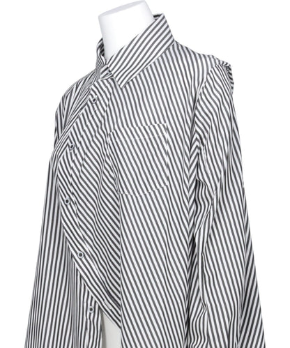BALL SHIRT ONE PIECE(STRIPE)BLACK×WHITE