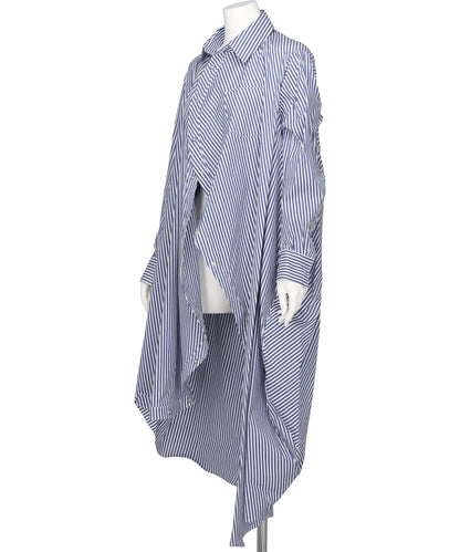 BALL SHIRT ONE PIECE(STRIPE)WHITE×BLUE