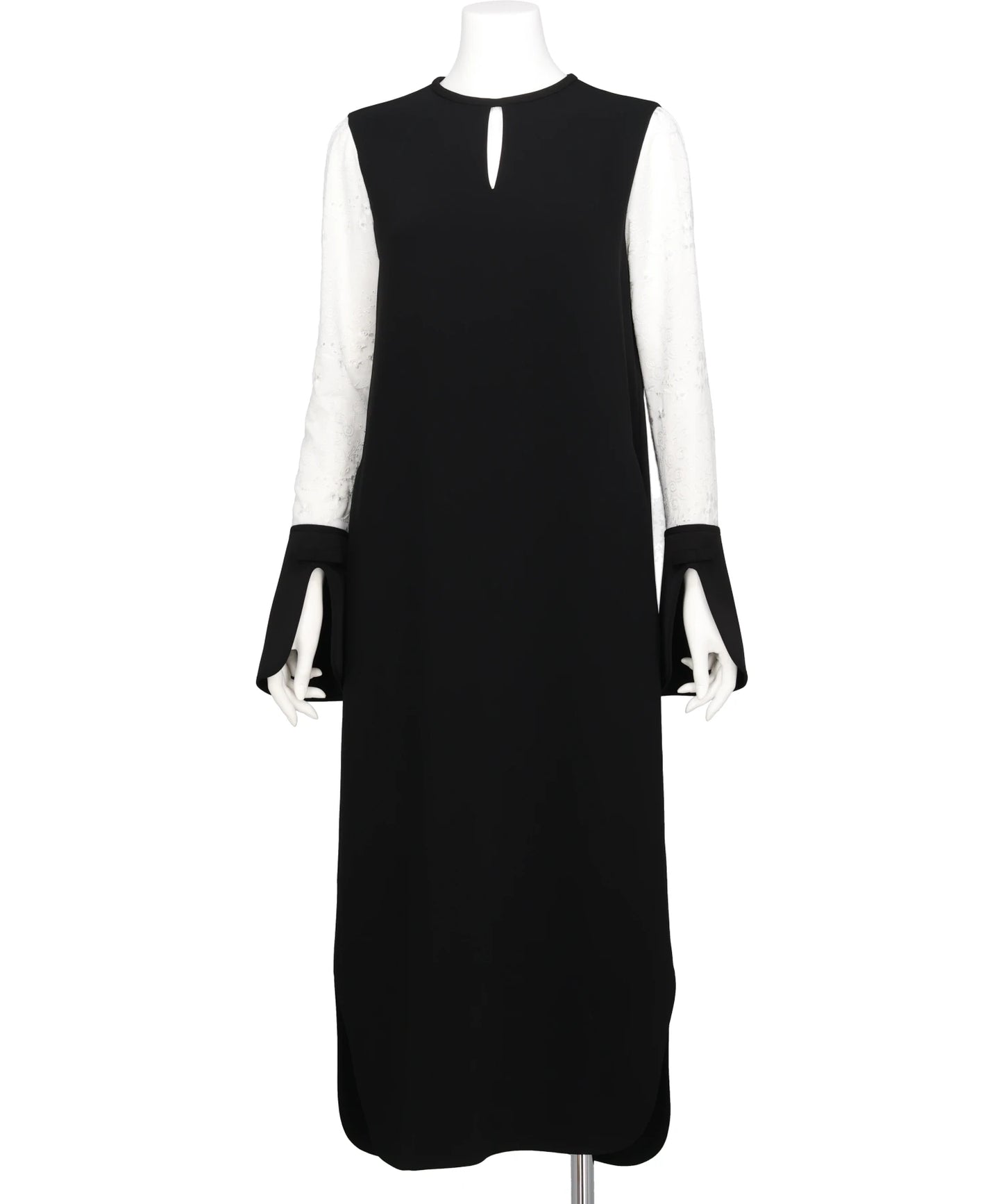 TRIACETATE GEORGETTE FLORAL EMBROIDERY