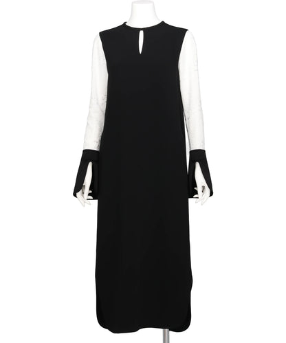 TRIACETATE GEORGETTE FLORAL EMBROIDERY