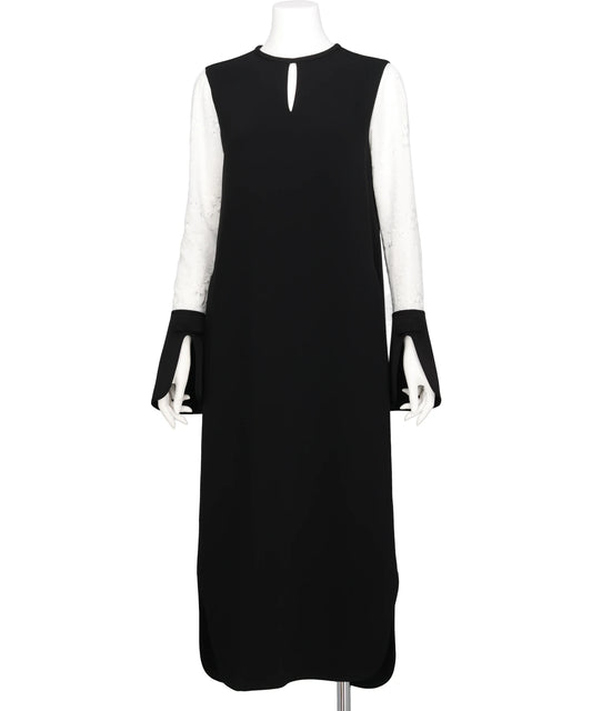 TRIACETATE GEORGETTE FLORAL EMBROIDERY