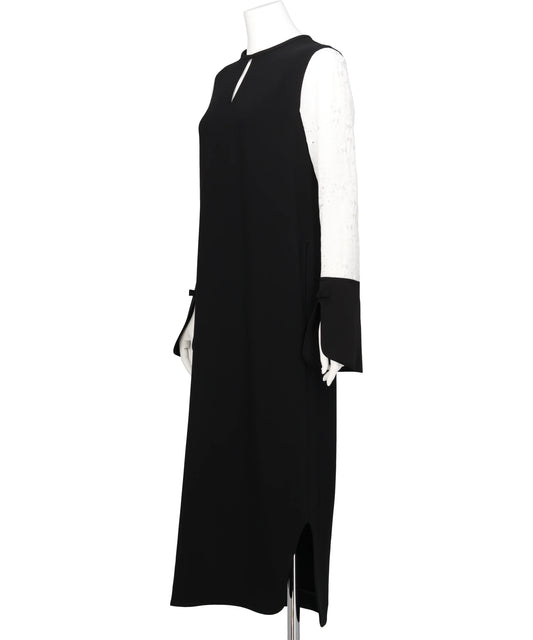 TRIACETATE GEORGETTE FLORAL EMBROIDERY