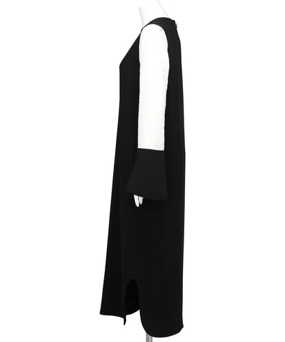 TRIACETATE GEORGETTE FLORAL EMBROIDERY