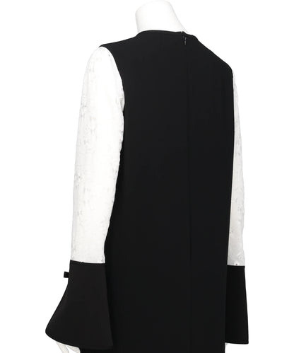 TRIACETATE GEORGETTE FLORAL EMBROIDERY