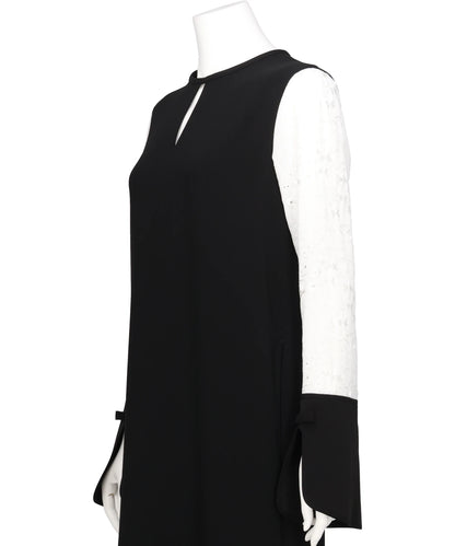 TRIACETATE GEORGETTE FLORAL EMBROIDERY