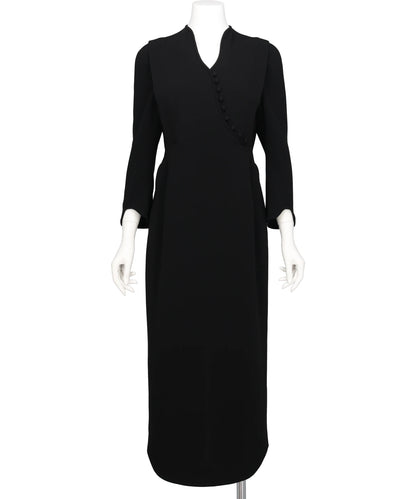 TRIACETATE GEOGETTE V-NECK DRESS