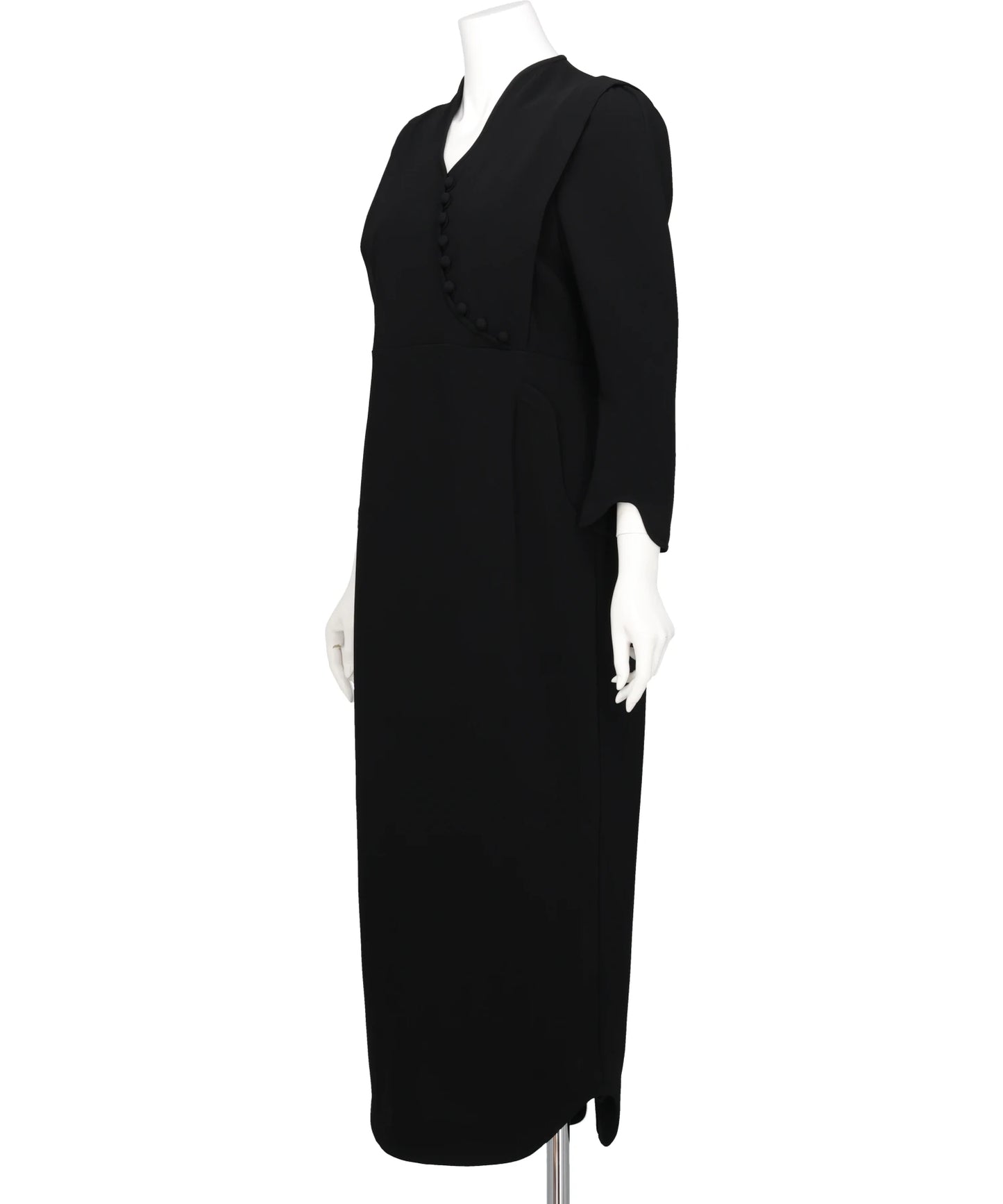 TRIACETATE GEOGETTE V-NECK DRESS