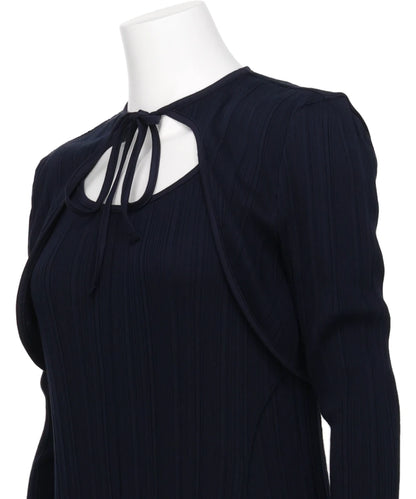 RANDOM RIBBED ORGANIC COTTON 2WAY DRESS