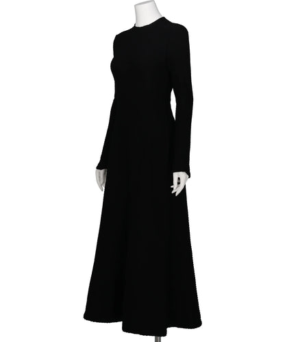 SHIRRIG JERSEY JACQUARD DRESS