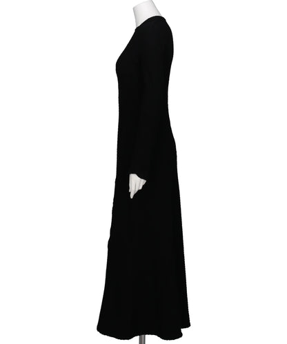 SHIRRIG JERSEY JACQUARD DRESS