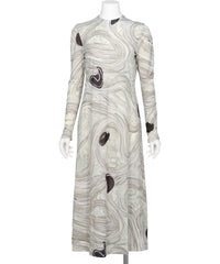 Mame Kurogouchi(マメクロゴウチ) MARBLE PRINT JERSEY DRESS