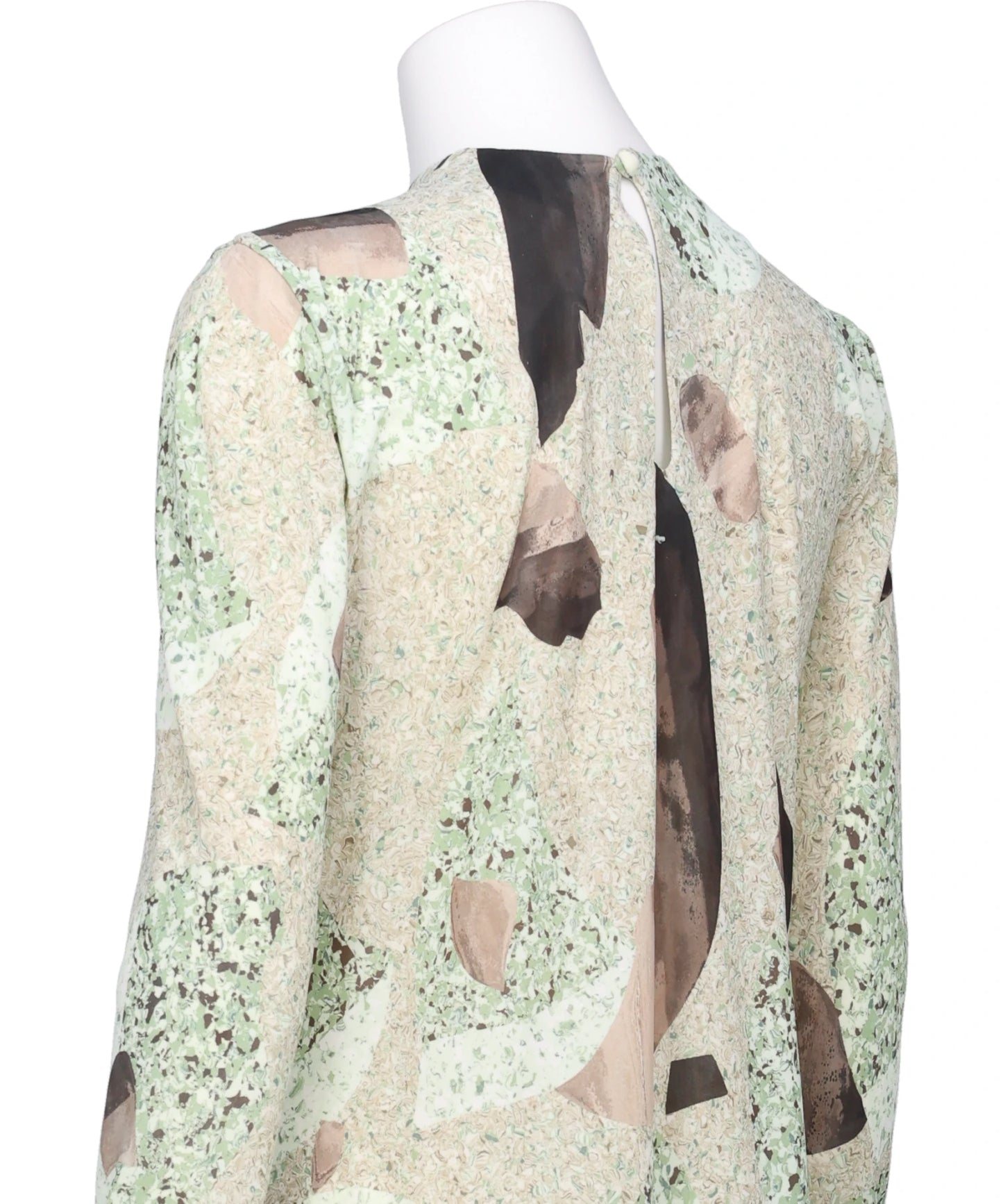 MARBLE PRINT JERSEY DRESS