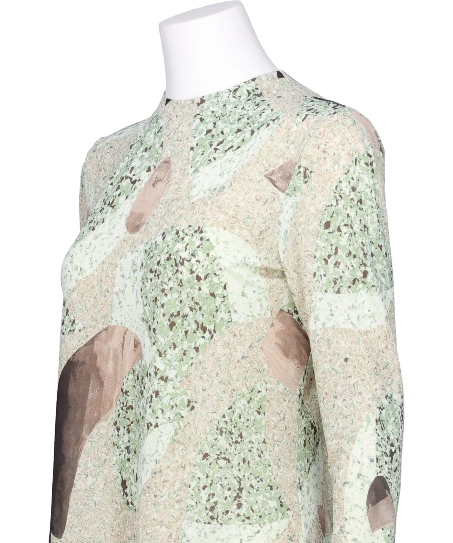 MARBLE PRINT JERSEY DRESS