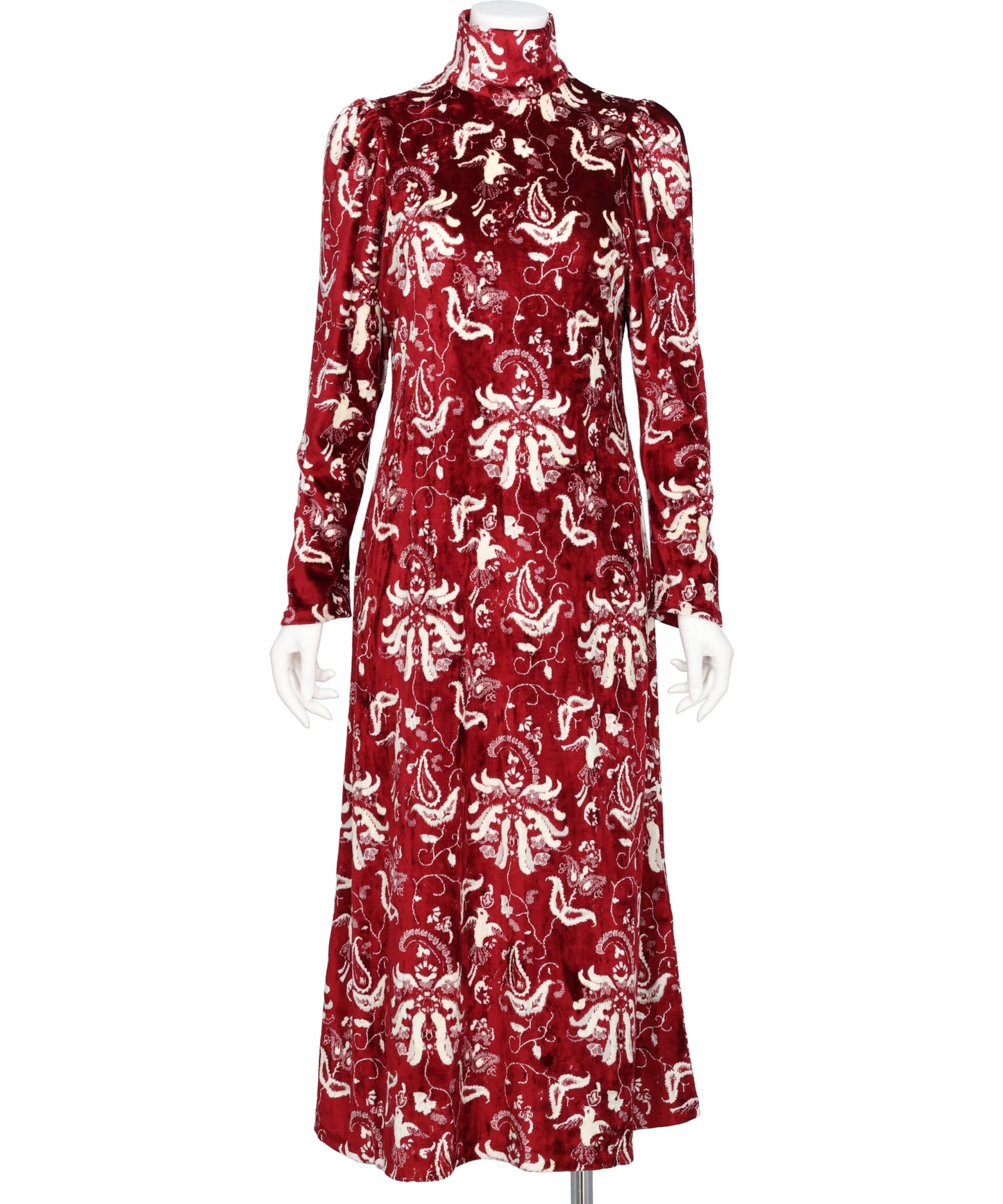 Mame Kurogouchi(マメクロゴウチ) VELOUR JERSEY HIGH NECK DRESS