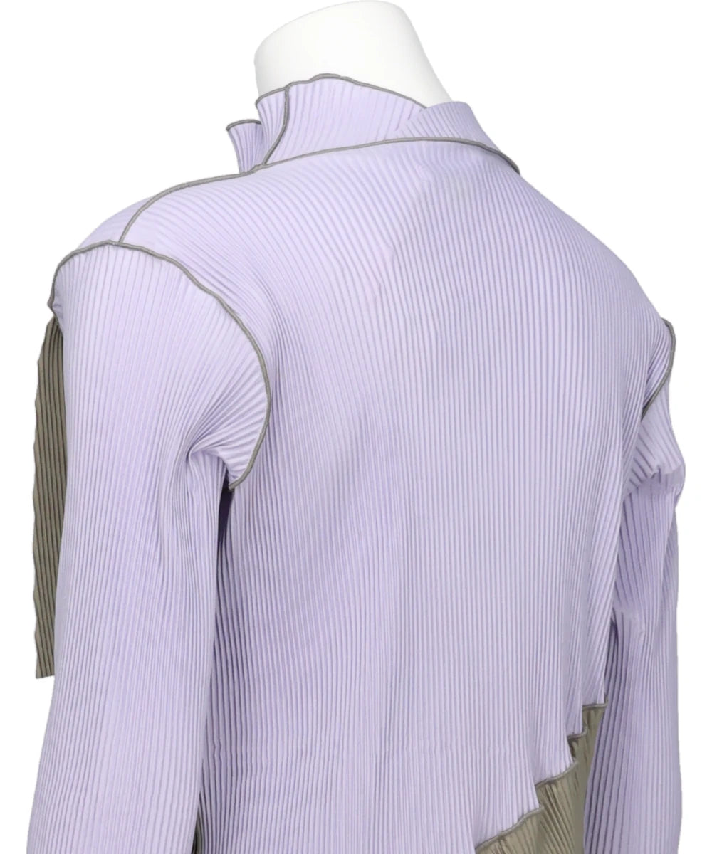 SPIRAL WAVE LONG SLEEVE DRESS *HIGH NECK TYPE